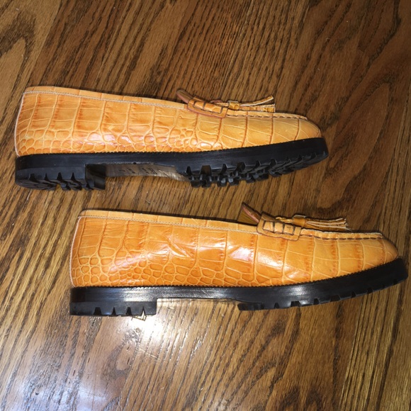 Jenni Kayne Croc-Embossed Tassel Loafers - Picture 6 of 11